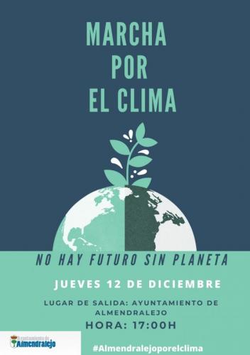 Almendralejo celebra la marcha por el clima el jueves 12 de diciembre a las 17 horas
