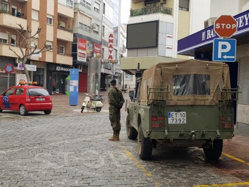 El ejército despliega a 16 militares en Almendralejo