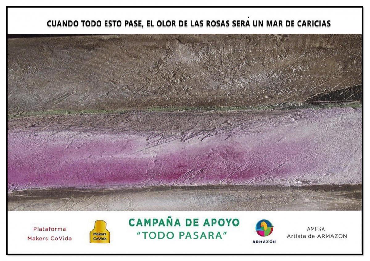 El Ayuntamiento coloca pancartas de Makers Covida con mensajes de ánimo