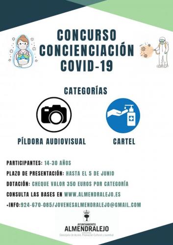 Juventud convoca un concurso de audiovisuales y carteles de concienciación del COVID-19