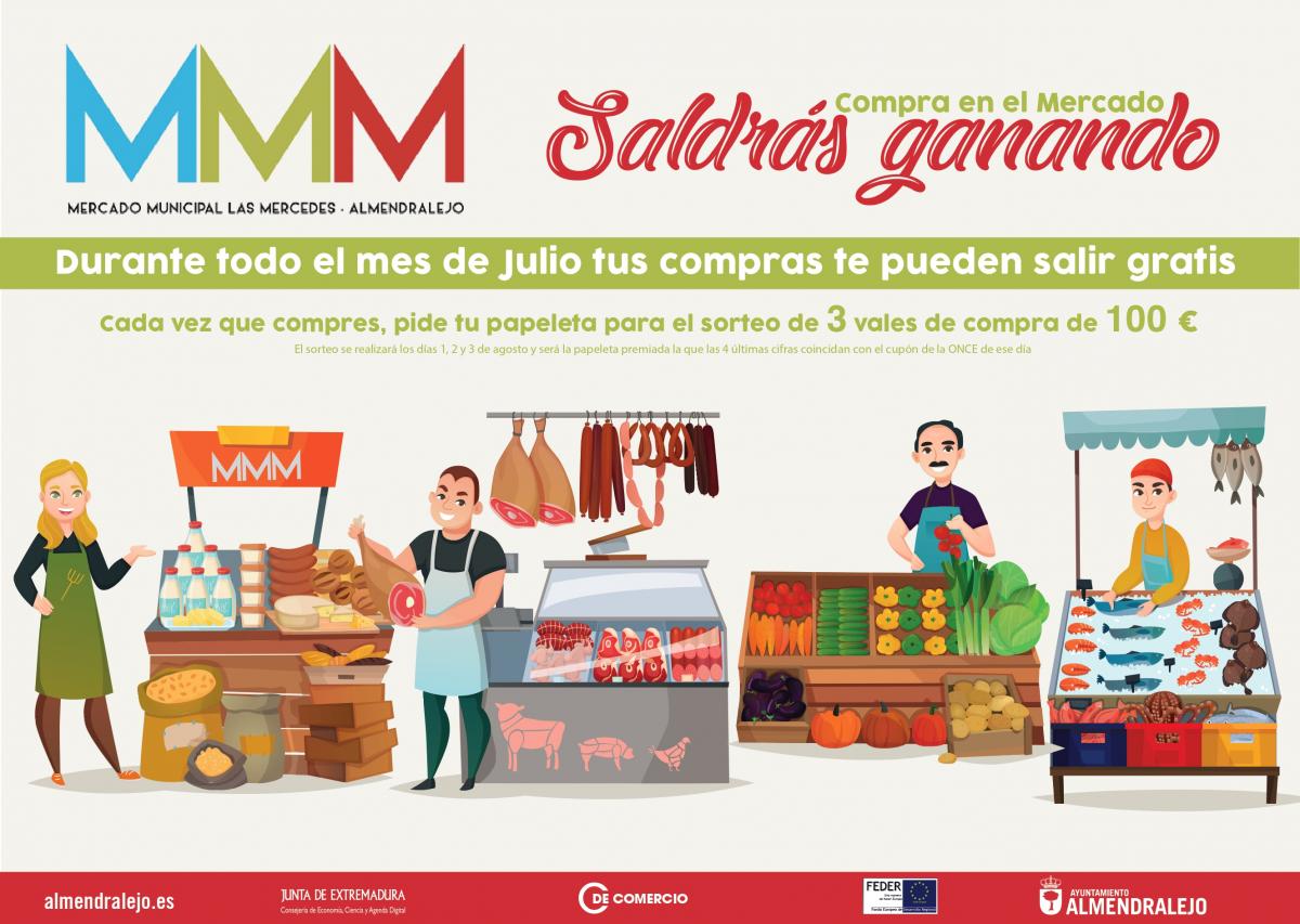 Comercio lanza una campaña para incentivar las compras en el Mercado Municipal de Las Mercedes