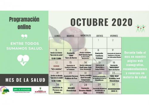 Josefina Barragán presenta las actividades sobre salud que se llevarán a cabo on line durante octubre