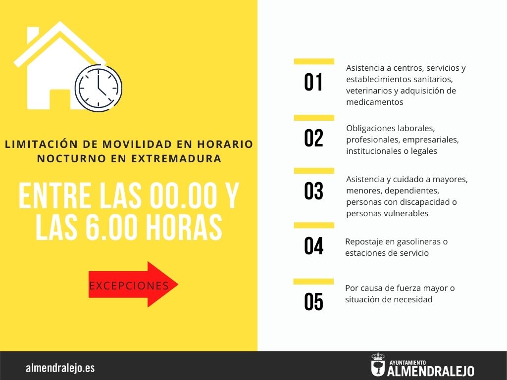 Esta noche entra en vigor la limitación de la movilidad de 00.00 a 6.00 horas