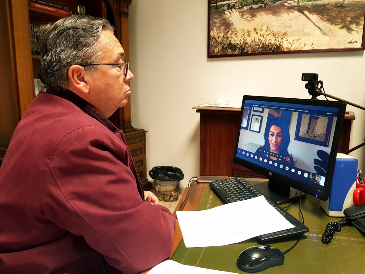 El alcalde participa en la inauguración virtual de Iberovinac 2020