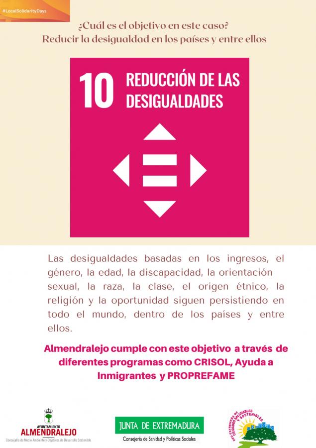 El Ayuntamiento se suma a la celebración de los Días Europeos de la Solidaridad Local