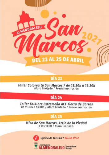 San Marcos se celebrará con talleres infantiles y la eucaristía el 25 de abril en el atrio de la Piedad