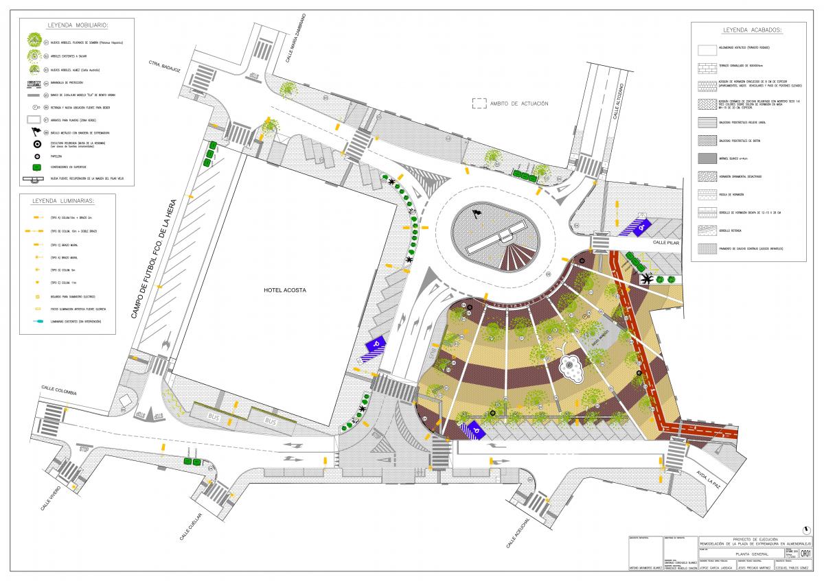 Cambios en el tráfico en la Plaza de Extremadura durante la ejecución de las obras
