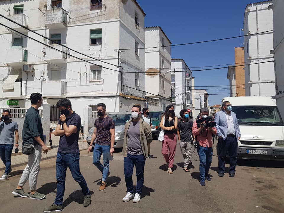 Profesionales de la arquitectura visitan el barrio de San José de Almendralejo con el objetivo de plantear propuestas de regeneración urbana a través de un concurso europeo