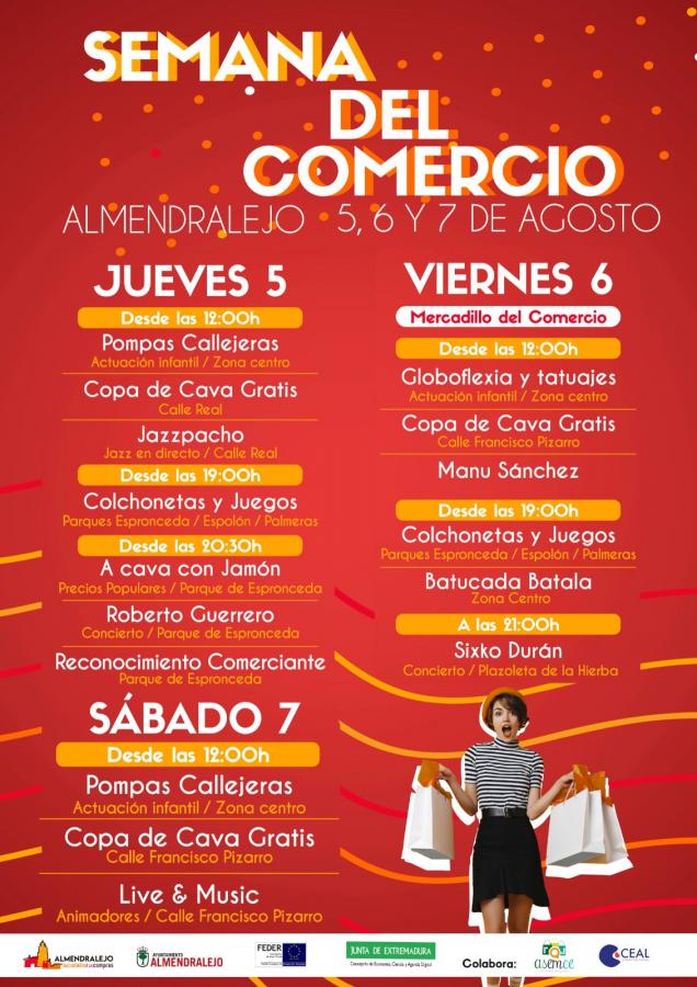 La Semana del Comercio se celebrará del 5 al 7 de agosto con actividades y mercadillo