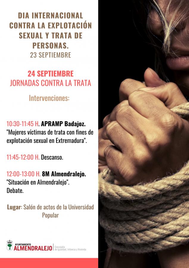 Igualdad organiza varias actividades con motivo del Día contra la explotación sexual y la trata de personas