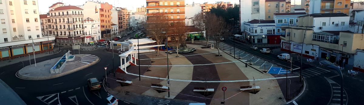 La explanada de la plaza de Extremadura abre al público