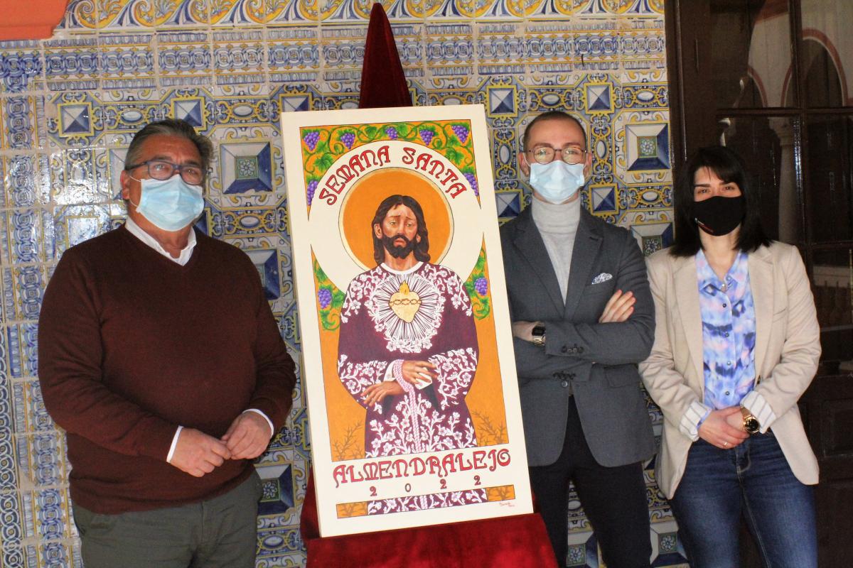 Tamara Rodríguez y el Consejo de Hermandades presentan el cartel de Semana Santa diseñado por Víctor Barneto