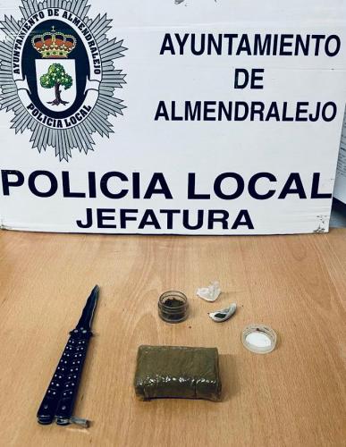 La Policía Local detiene a un hombre con 98.85 gramos de hachís