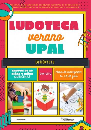 Mañana abre el plazo para la ludoteca de verano de la UPAL dirigida a niños de entre 4 y 10 años