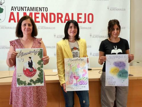 Los almendralejenses podrán elegir el cartel de la Feria entre tres obras de alumnos del Bachillerato de Artes