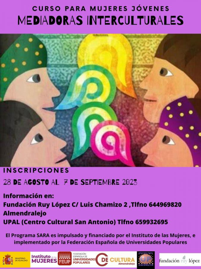 Abierto el plazo para un curso de mediadora intercultural dirigido a mujeres jóvenes