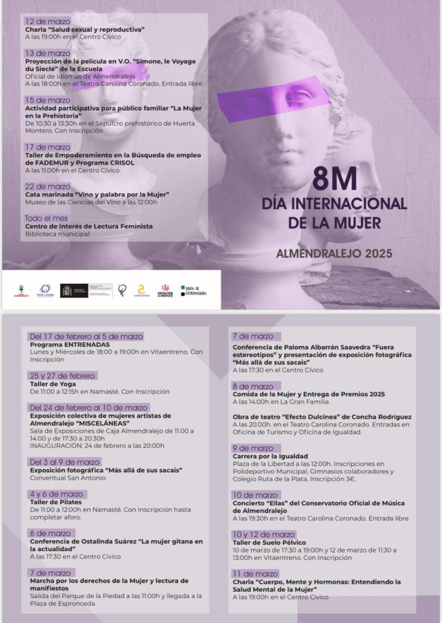 La concejala de Igualdad presenta la programación del 8 de Marzo, Día Internacional de la Mujer