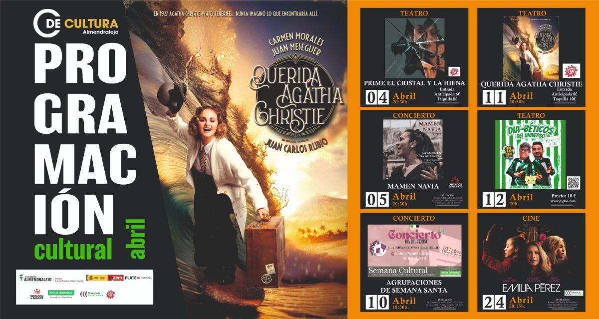 Domingo Cruz presenta la programación del mes de abril en el Teatro Carolina Coronado