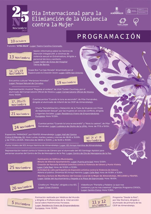 La concejala de Igualdad presenta el programa de actividades con motivo del 25 de noviembre, Día Internacional para la Eliminación de la Violencia contra las Mujeres