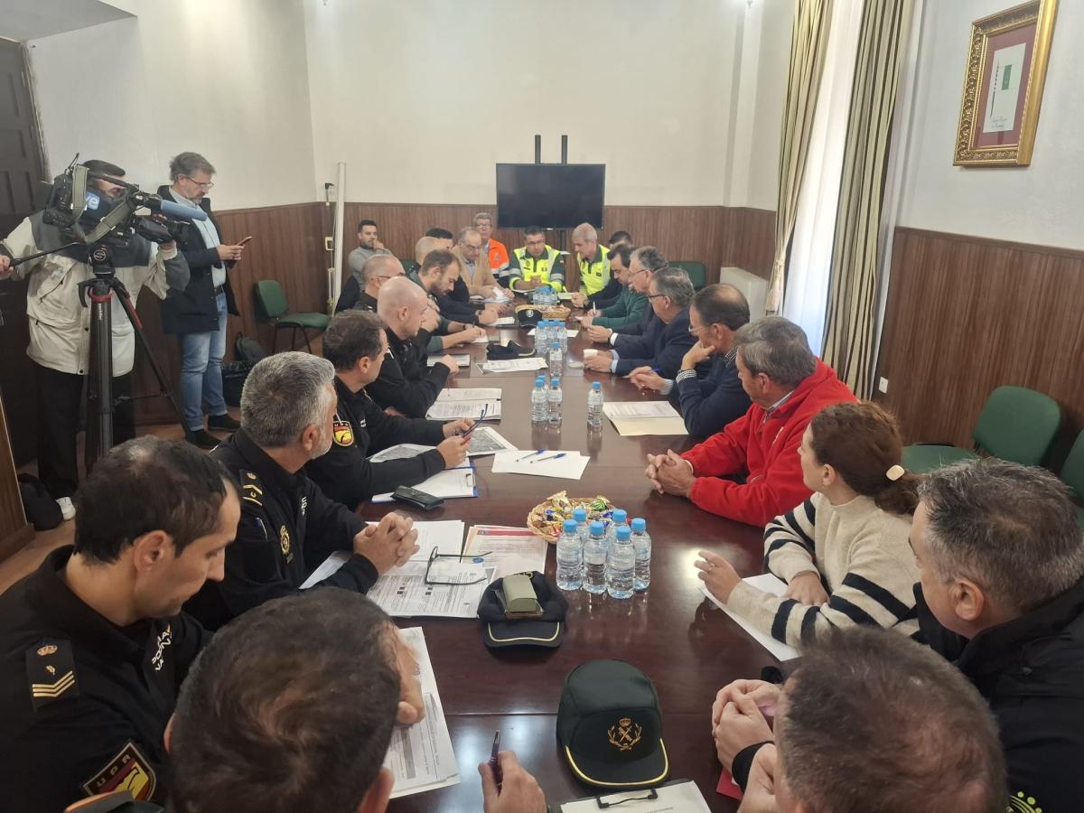 Dispositivo de seguridad con motivo del partido entre el Extremadura contra el sevilla 