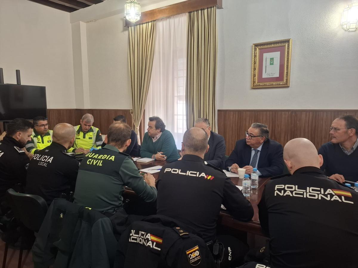 Dispositivo de seguridad con motivo del partido entre el Extremadura contra el sevilla 