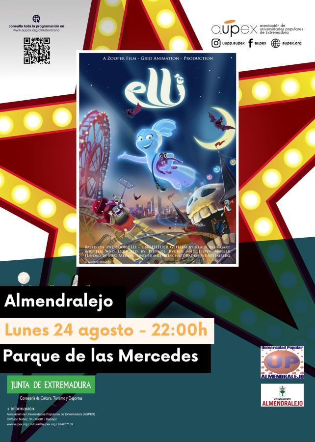 El Cine de Verano regresa a Almendralejo en agosto con cuatro proyecciones gratuitas para toda la familia