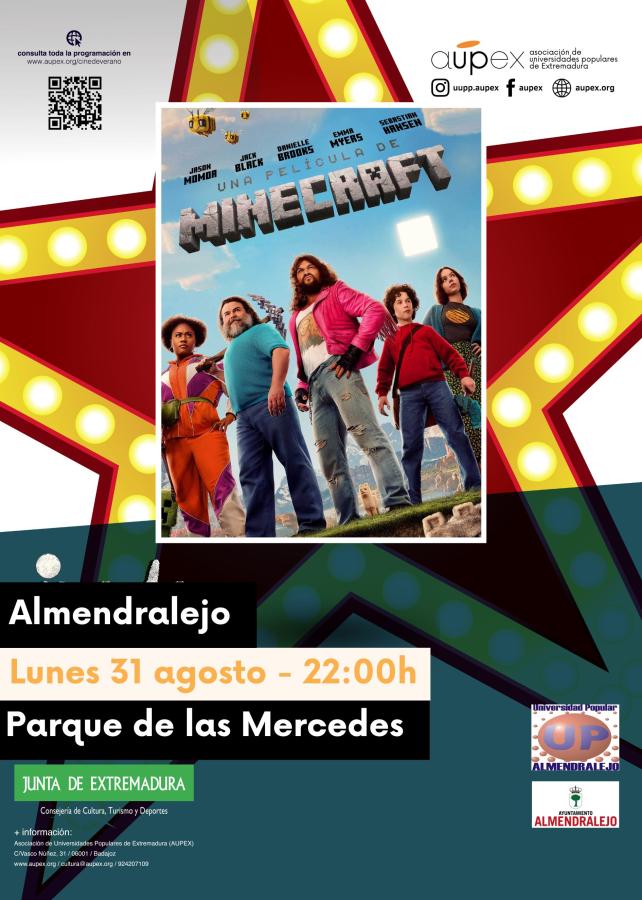 El Cine de Verano regresa a Almendralejo en agosto con cuatro proyecciones gratuitas para toda la familia