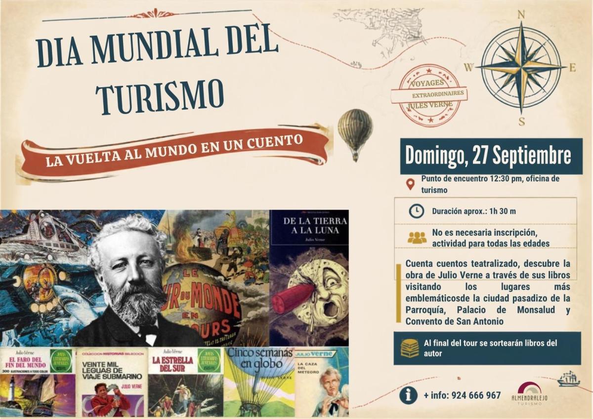 Almendralejo celebra el Día Mundial del Turismo con un cuentacuentos teatralizado inspirado en Julio Verne